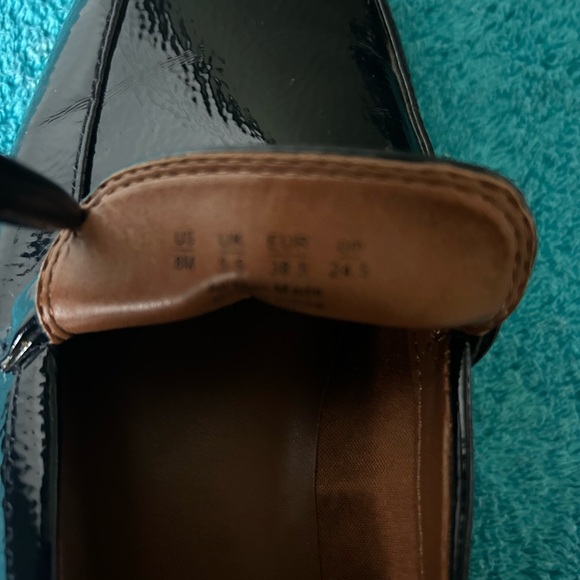 Franco Sarto Dark Blue Loafers with Silver Accent Like New - Picture 9 of 9